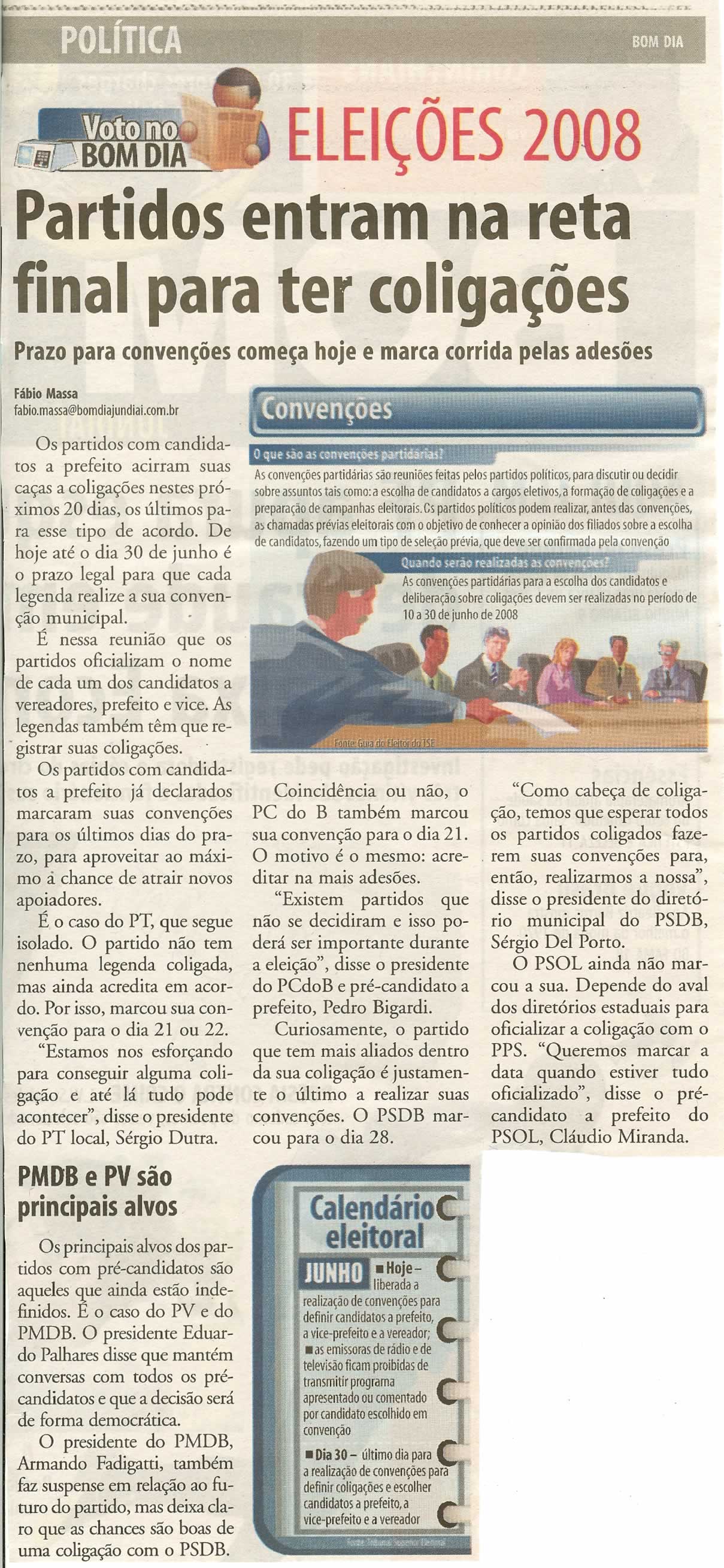 Bom Dia Jundiaí - 10/06/2008