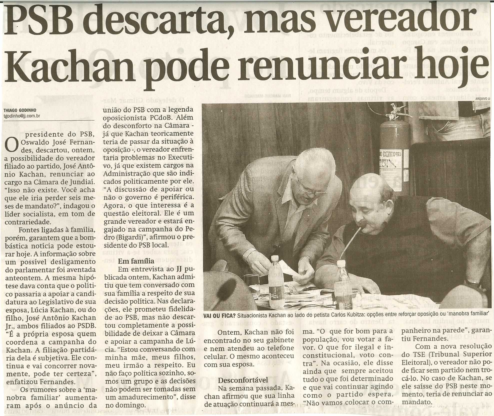Jornal de Jundiaí - 10/06/2008