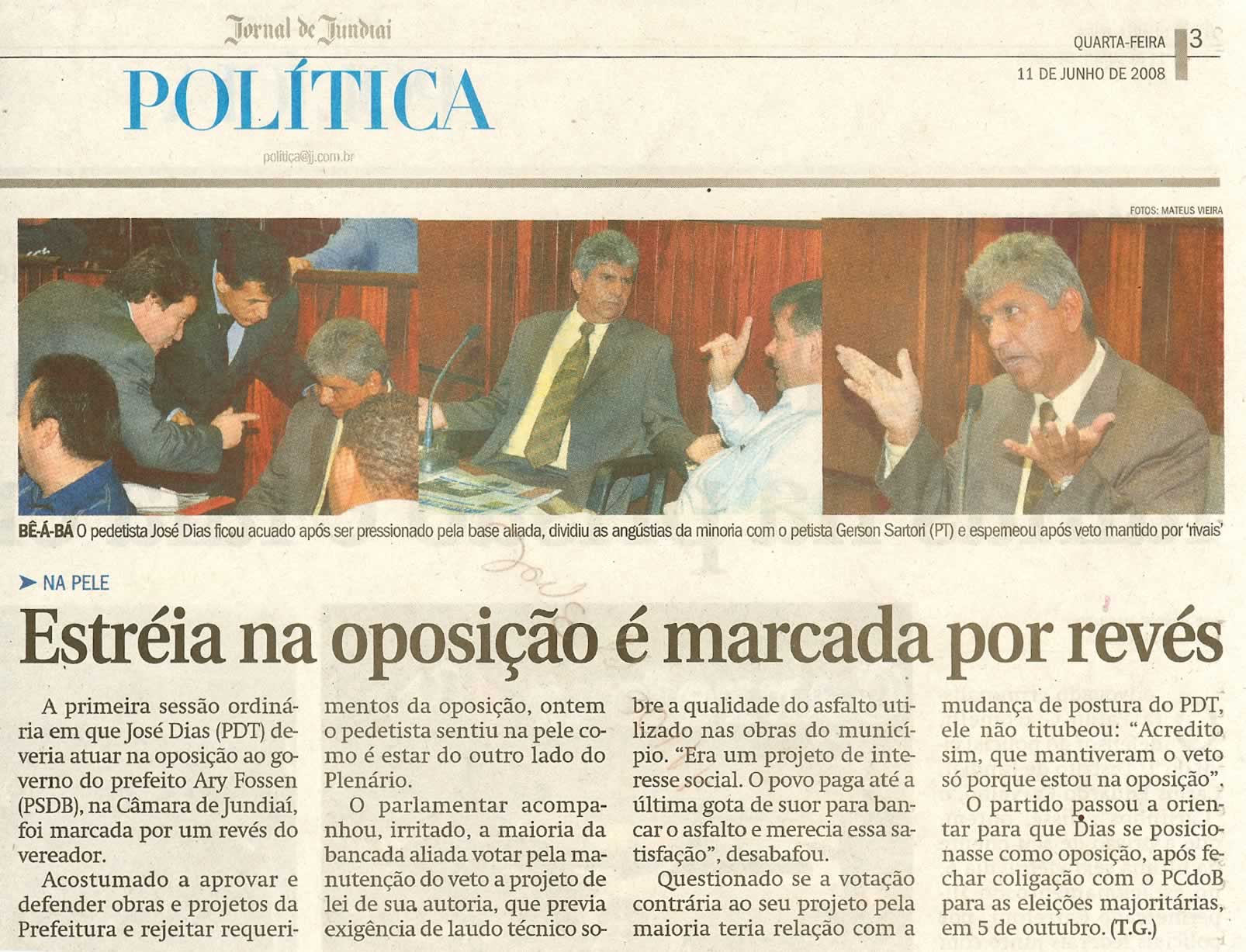 Jornal de Jundiaí - 11/06/2008