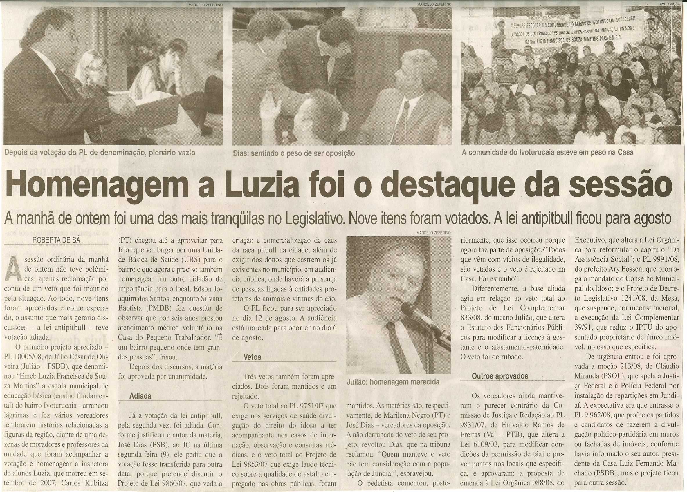 Jornal da Cidade - 11/06/2008
