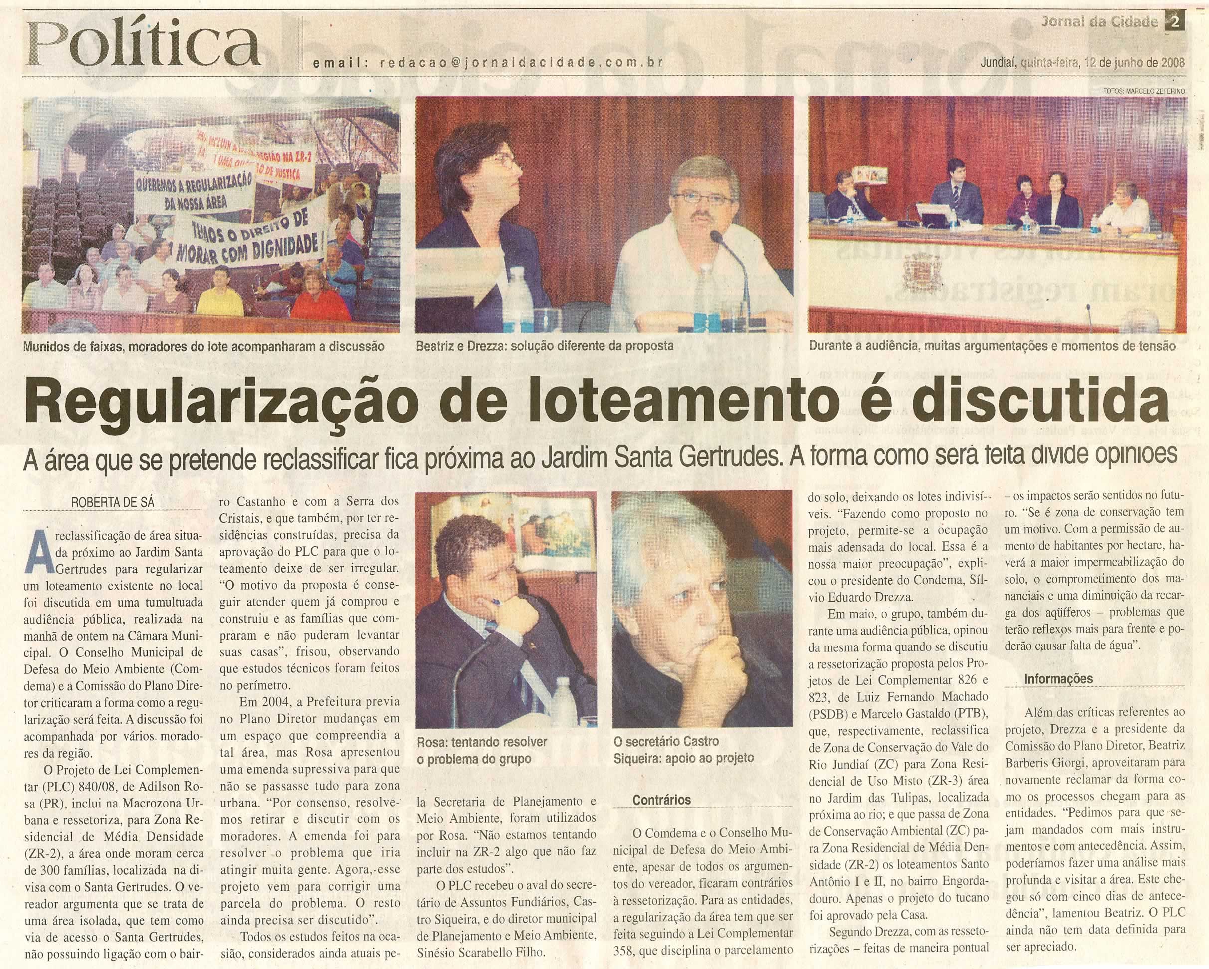 Jornal da Cidade - 12/06/2008