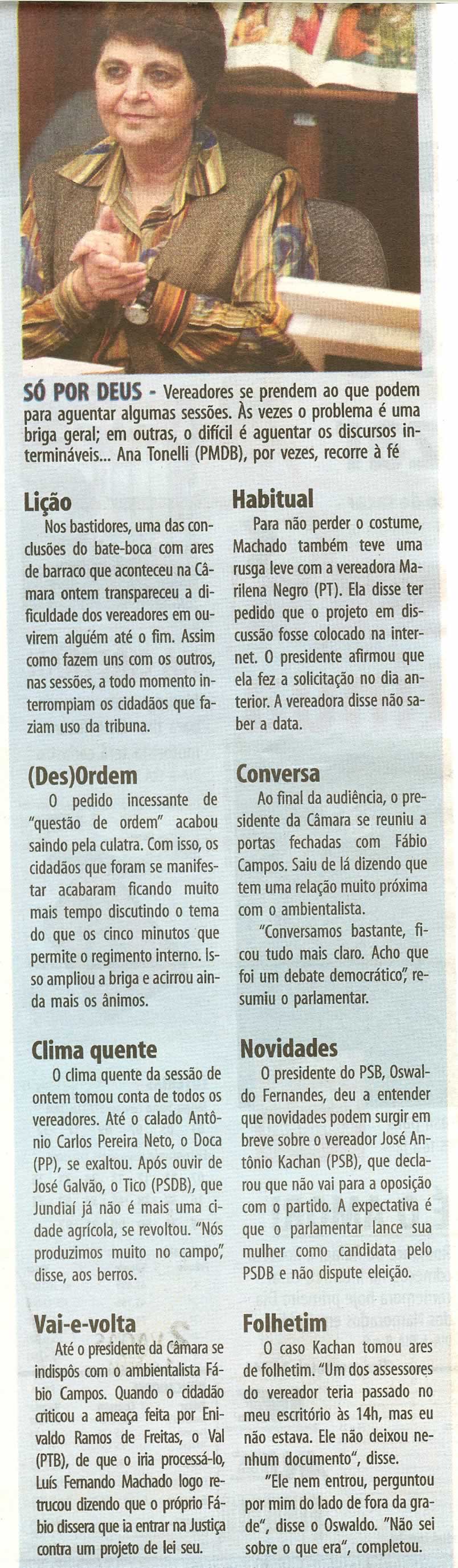 Bom Dia Jundiaí - 12/06/2008