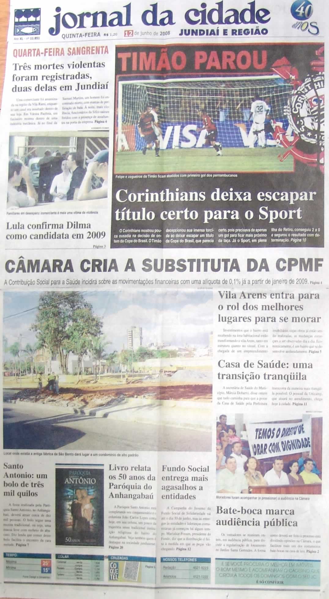 Jornal da Cidade - 12/06/2008