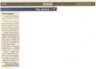 Bom Dia Jundiaí - 13/06/2008
