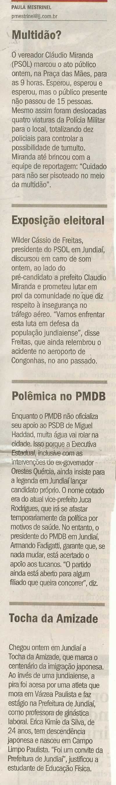 Jornal de Jundiaí - 16/06/2008