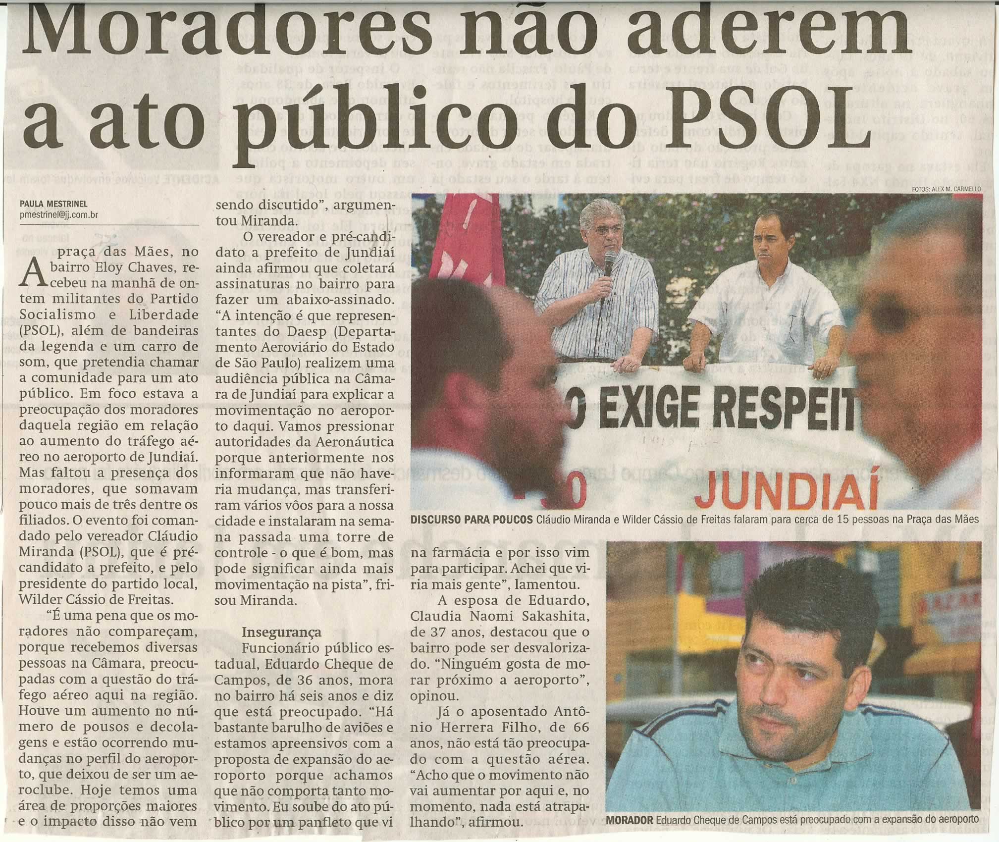 Jornal de Jundiaí - 16/06/2008