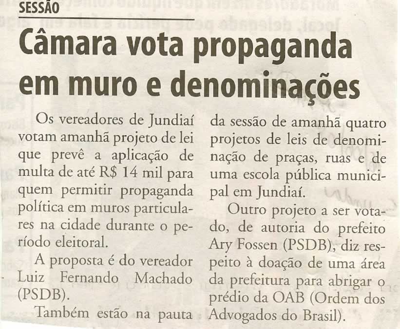 Bom Dia Jundiaí - 16/06/2008