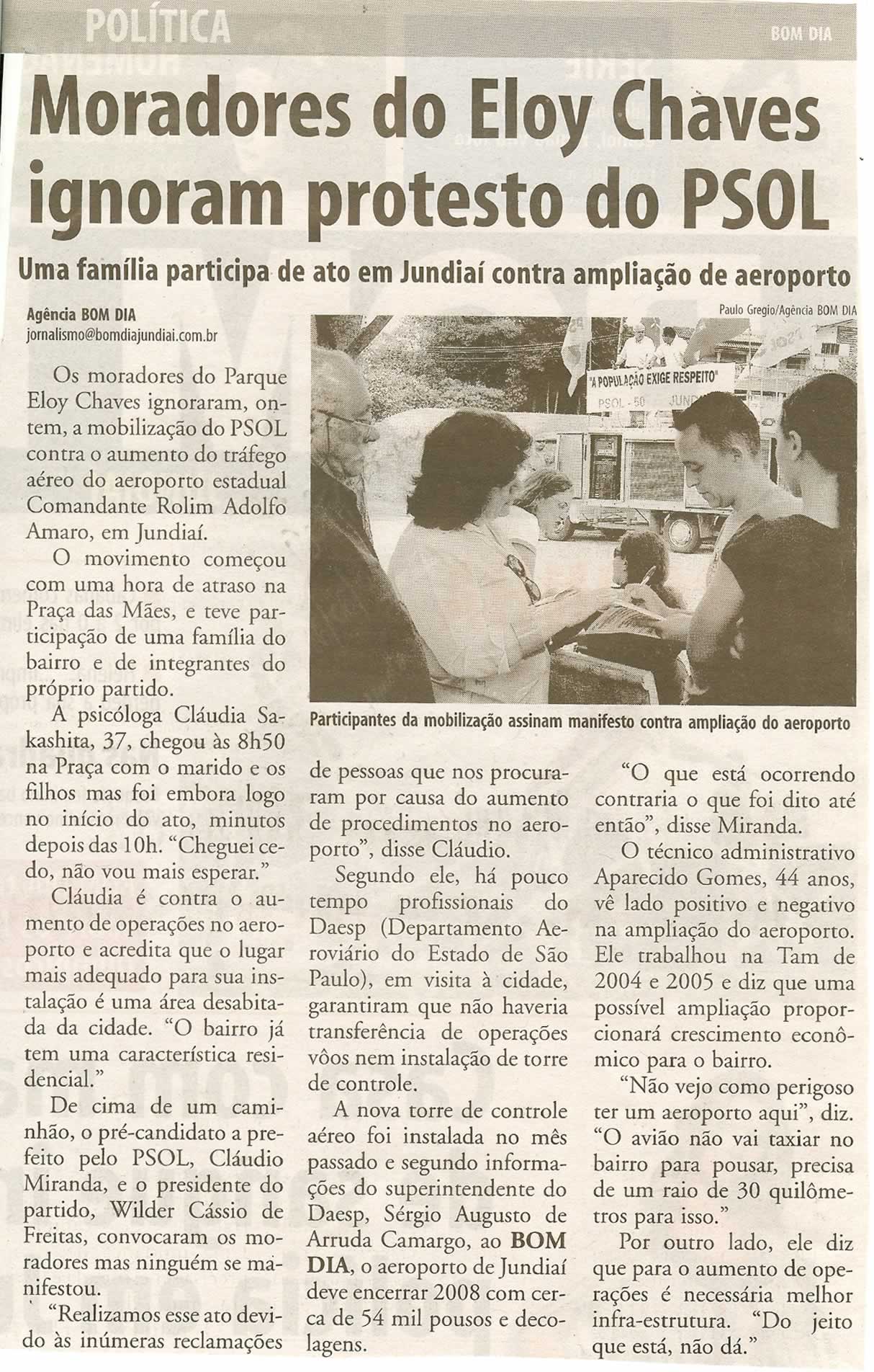 Bom Dia Jundiaí - 16/06/2008