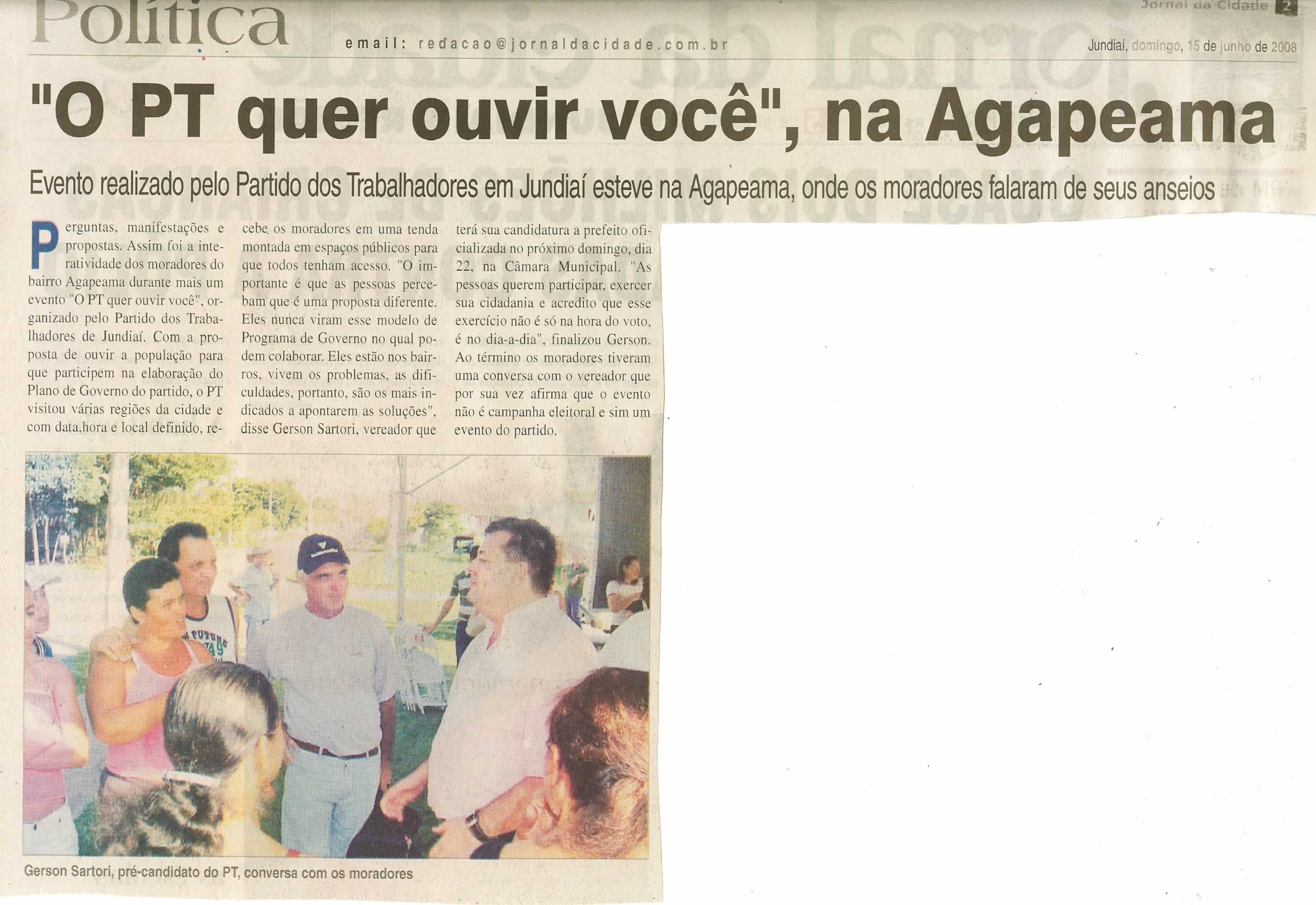 Jornal da Cidade - 15/06/2008