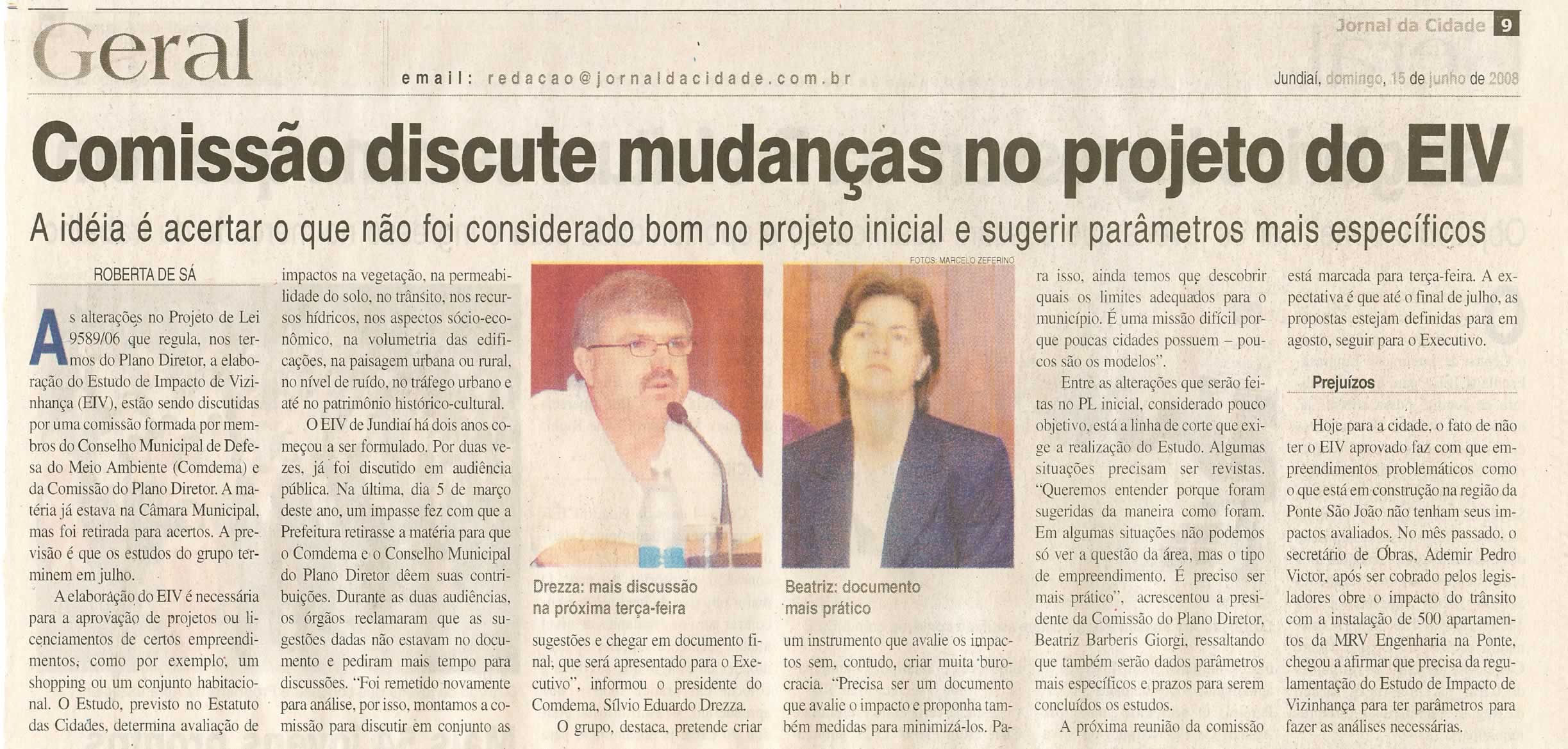Jornal da Cidade - 15/06/2008