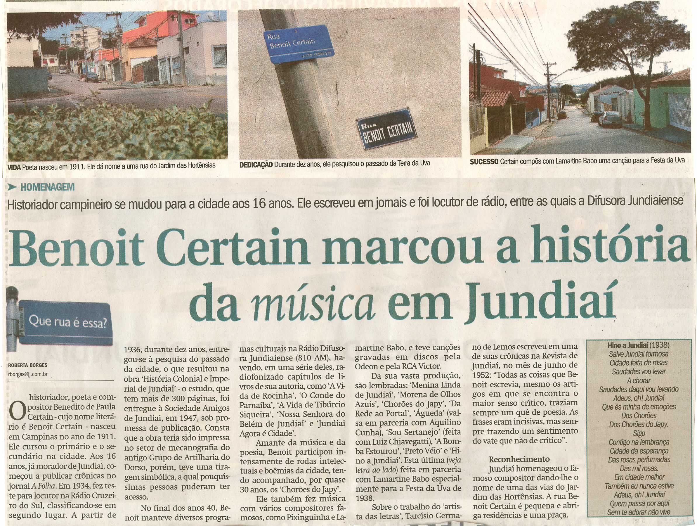 Jornal de Jundiaí - 15/06/2008