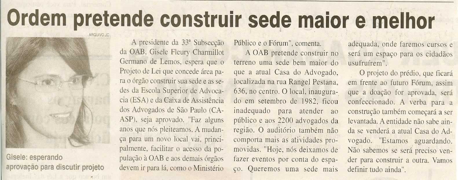 Jornal da Cidade - 17/06/2008