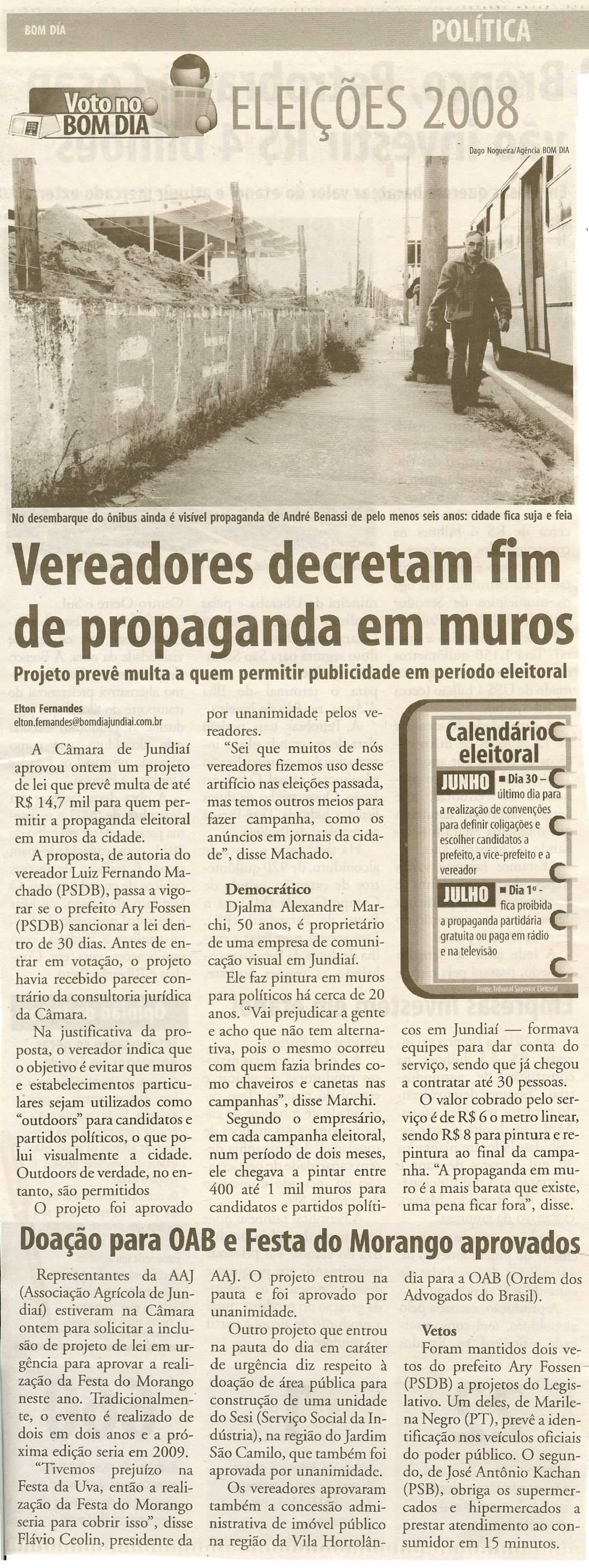 Bom Dia Jundiaí - 18/06/2008