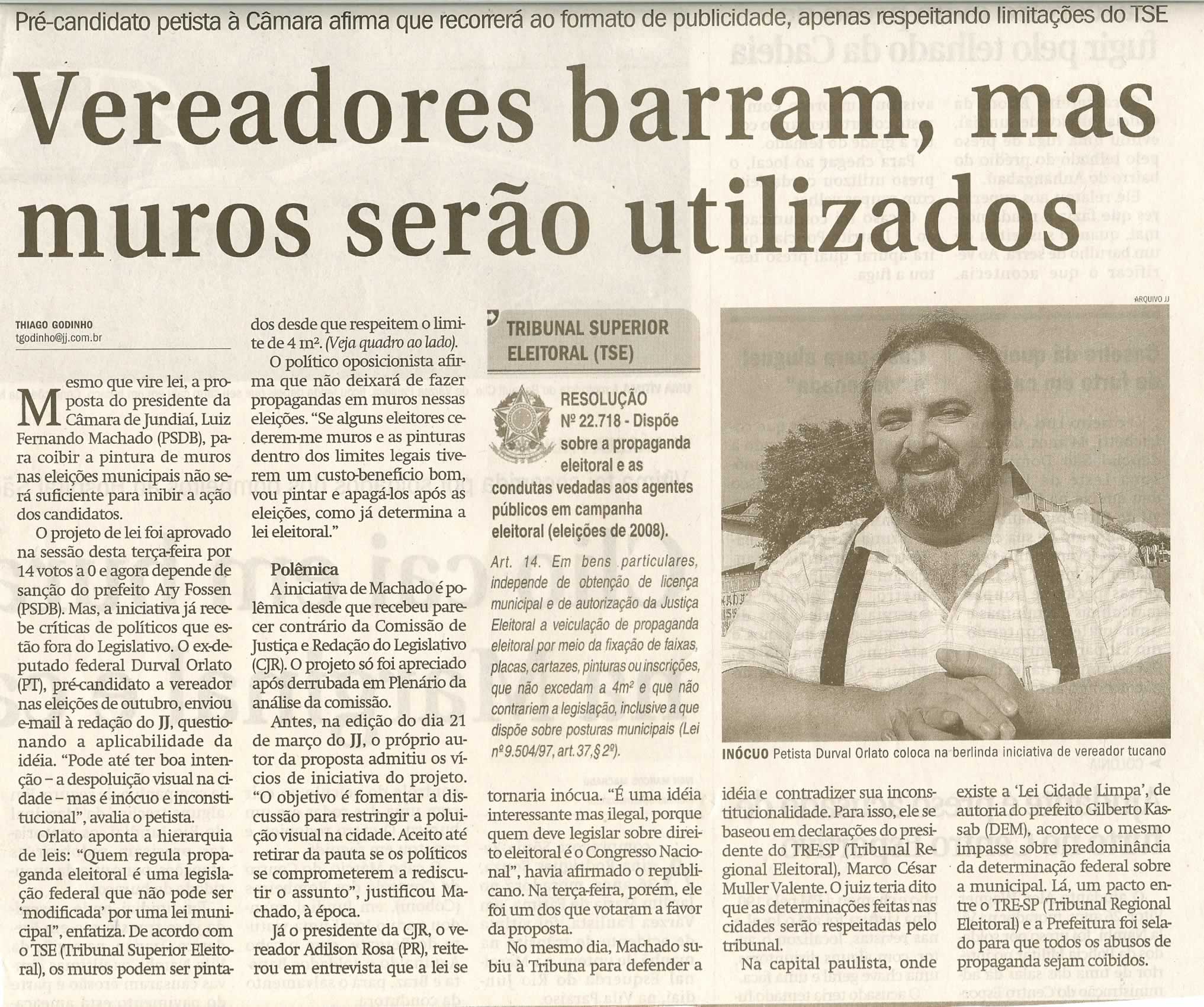 Jornal de Jundiaí - 19/06/2008