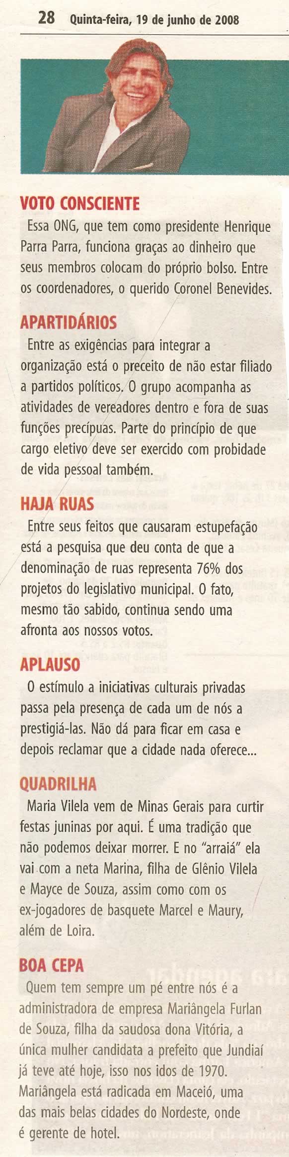 Bom Dia Jundiaí - 19/06/2008