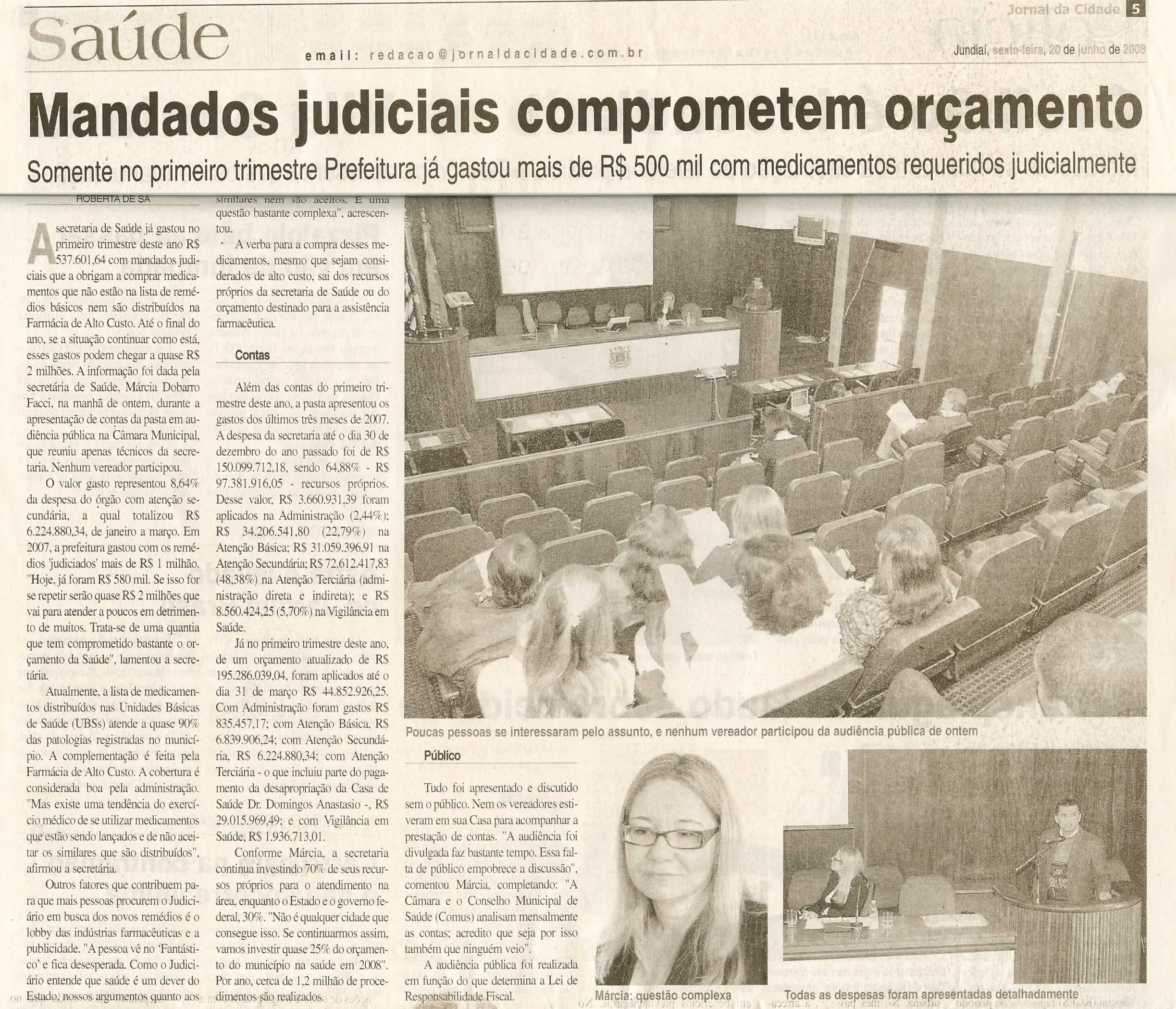 Jornal da Cidade - 20/06/2008