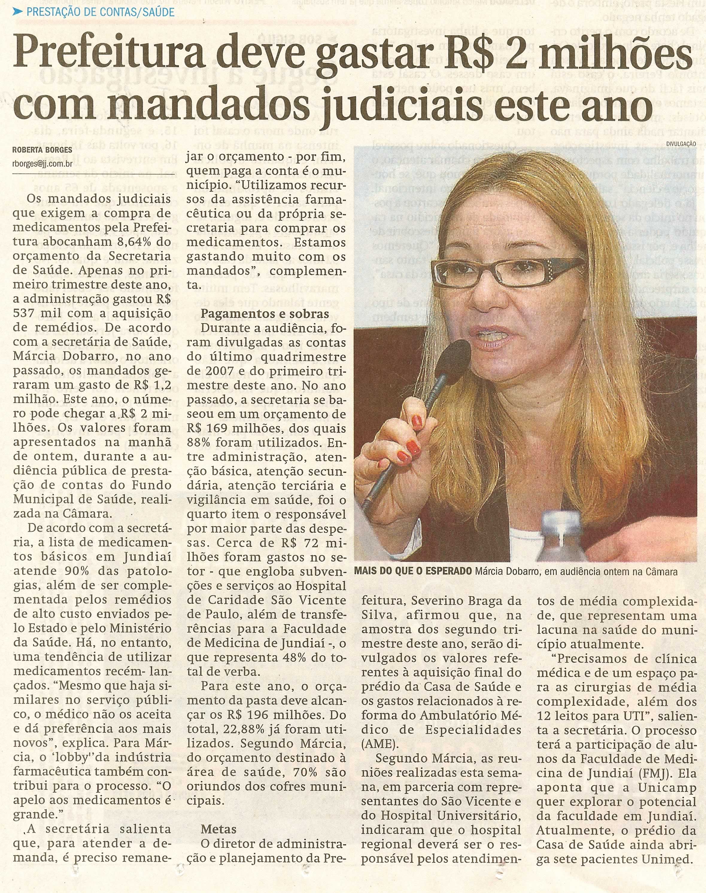 Jornal de Jundiaí - 20/06/2008