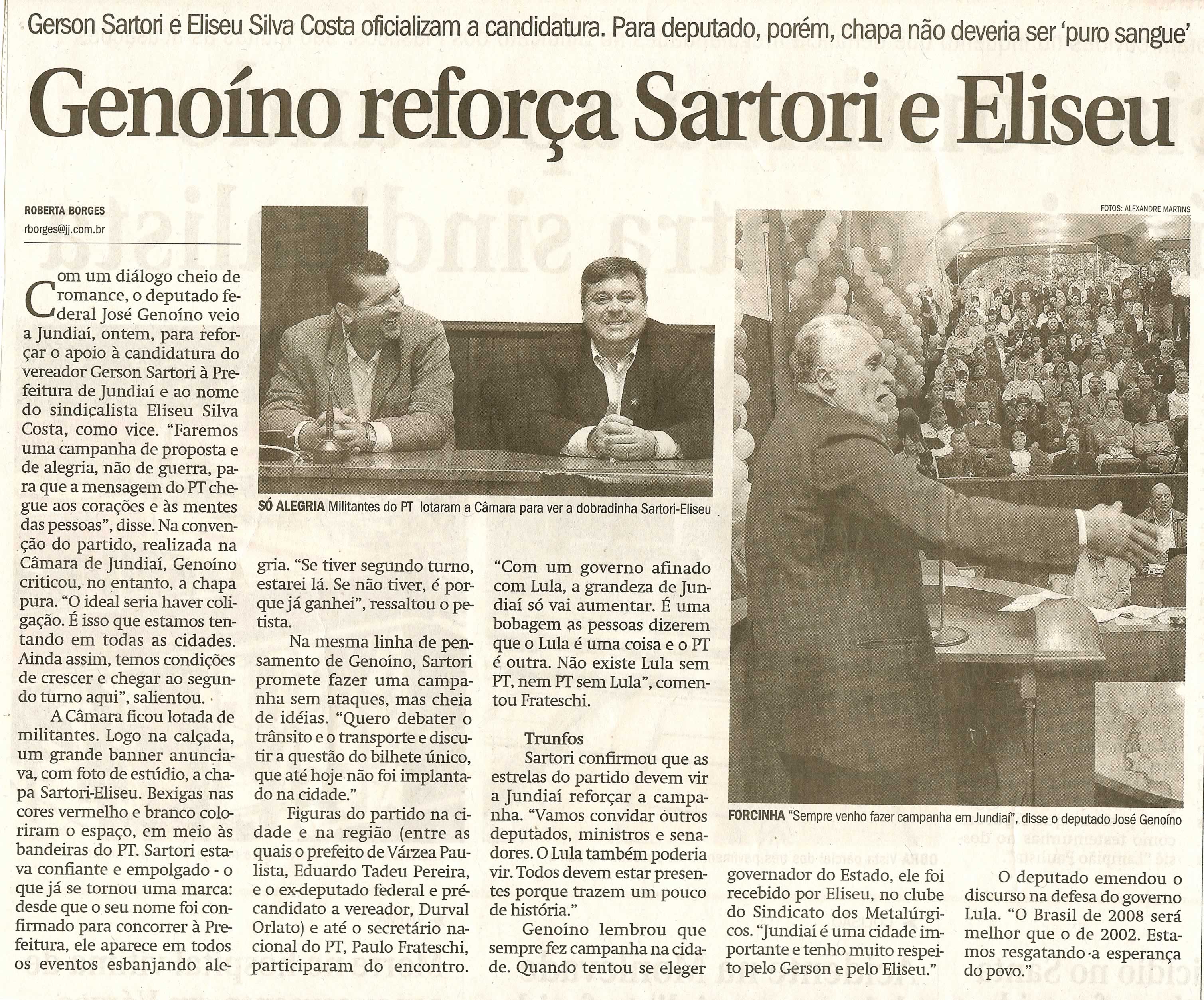 Jornal de Jundiaí - 23/06/2008