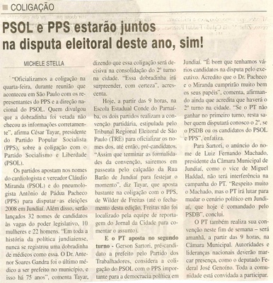 Jornal da Cidade - 21/06/2008