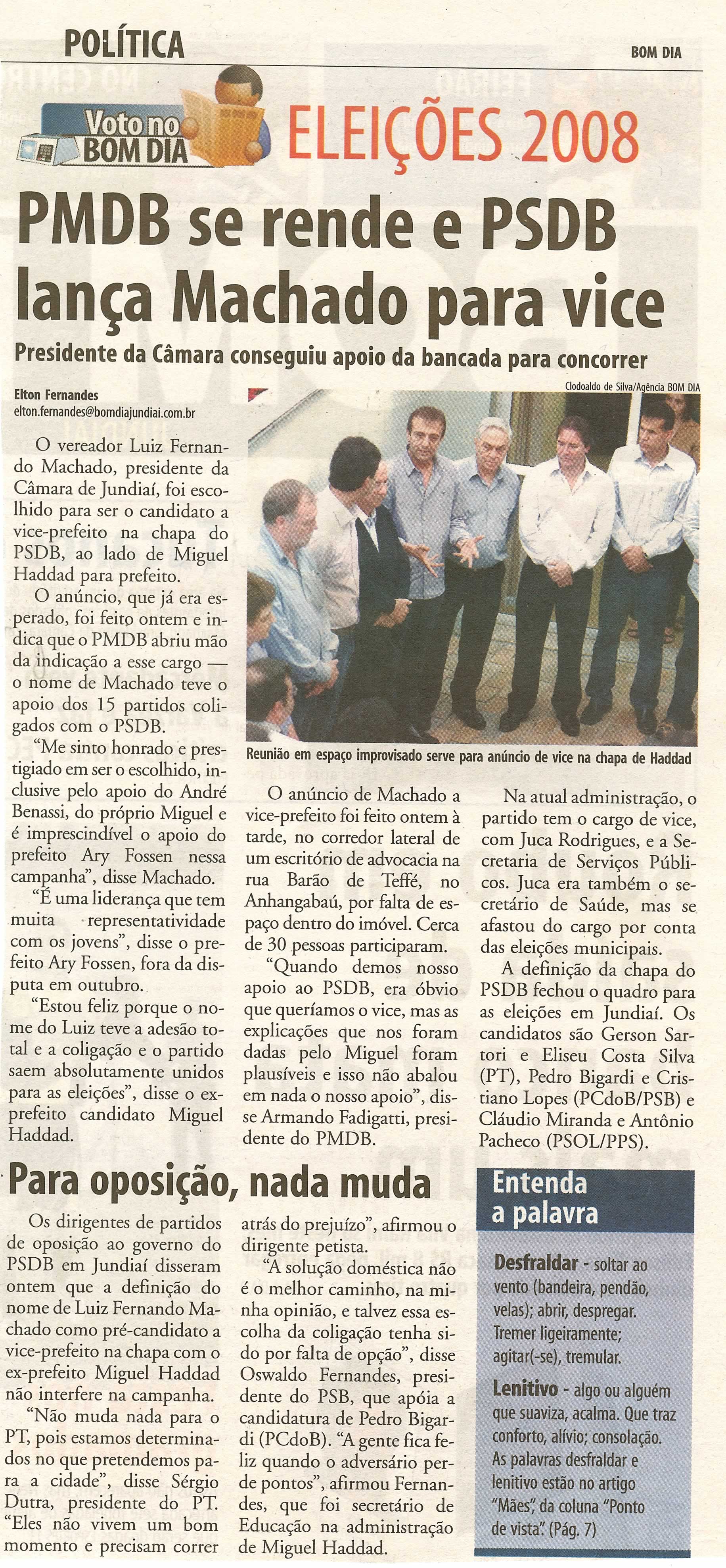 Bom Dia Jundiaí - 21/06/2008