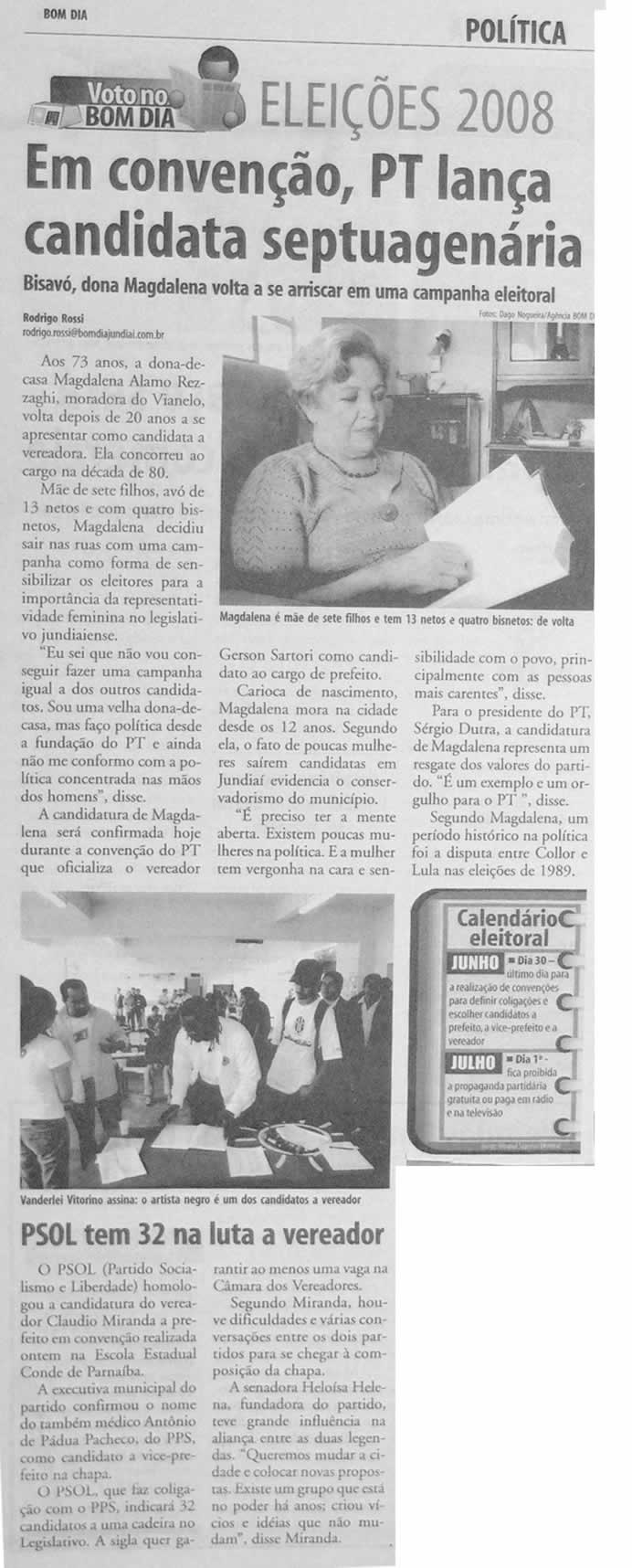 Bom Dia Jundiaí - 22/06/2008