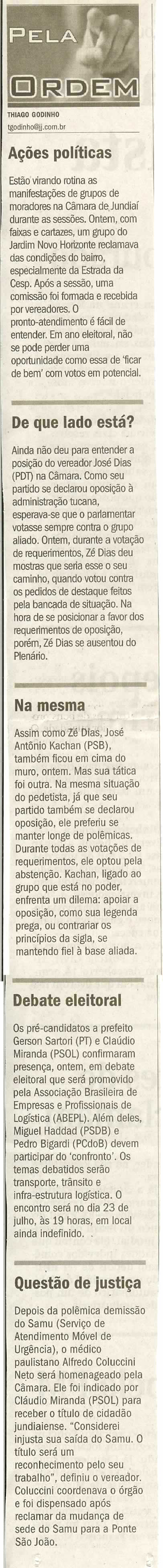 Jornal de Jundiaí - 25/06/2008