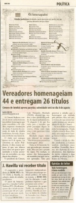 Bom Dia Jundiaí - 25/06/2008