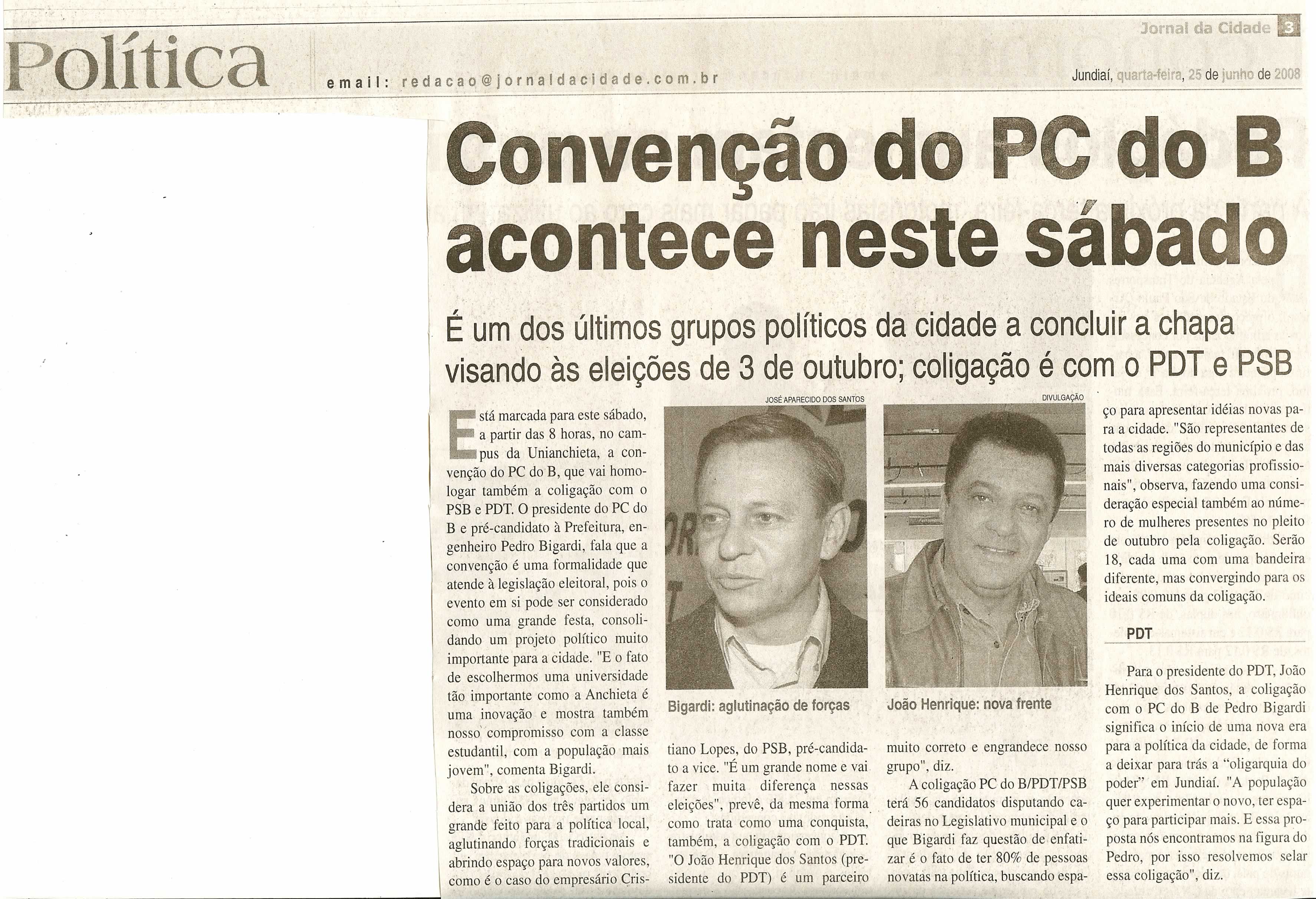 Jornal da Cidade - 25/06/2008