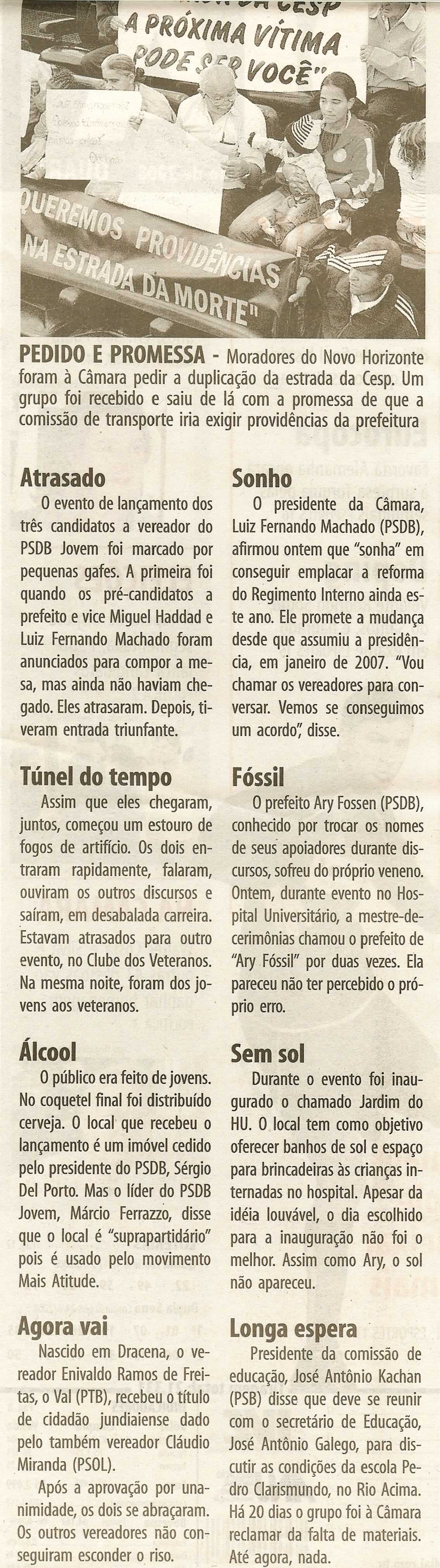 Bom Dia Jundiaí - 25/06/2008