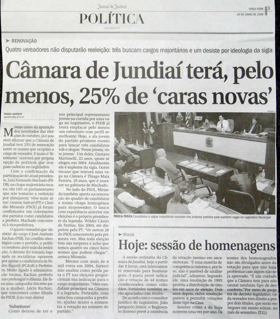 Jornal de Jundiaí - 24/06/2008