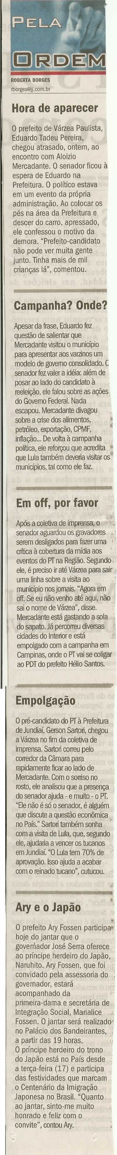 Jornal de Jundiaí - 21/06/2008