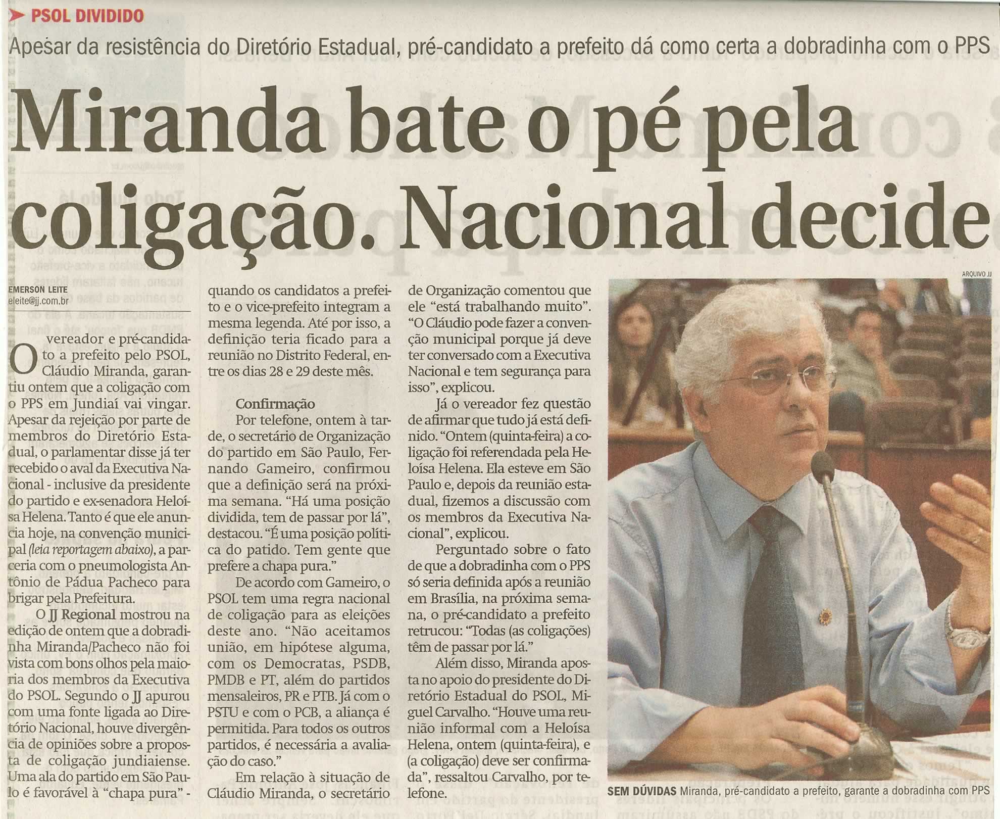 Jornal de Jundiaí - 21/06/2008
