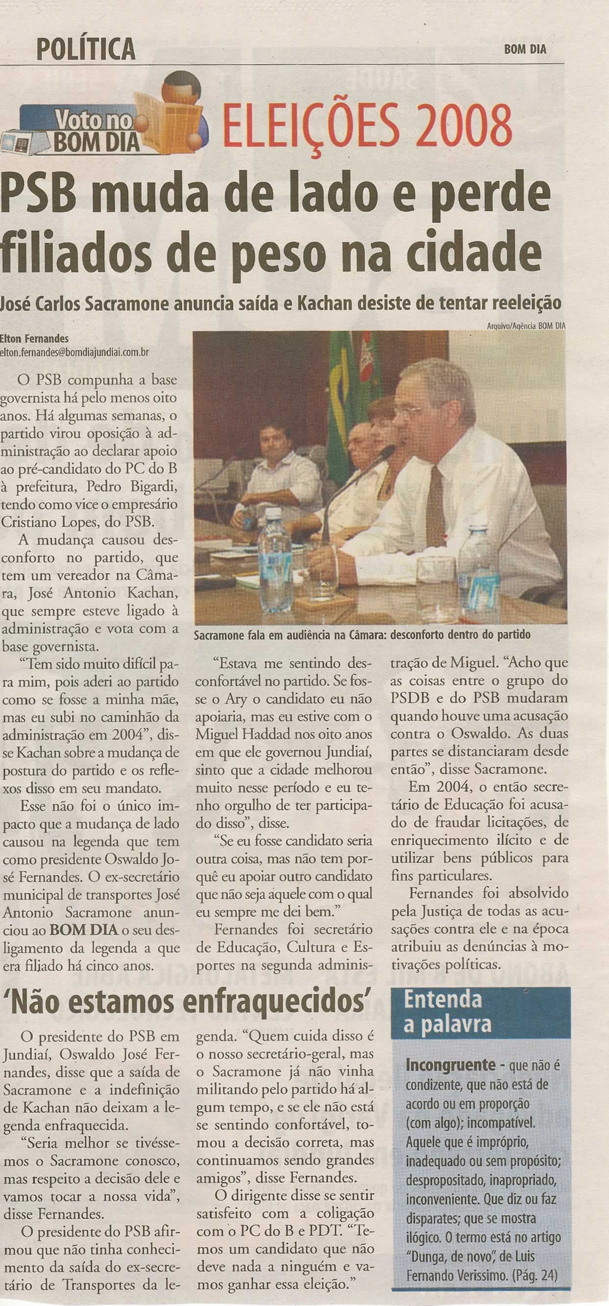Bom Dia Jundiaí - 26/06/2008