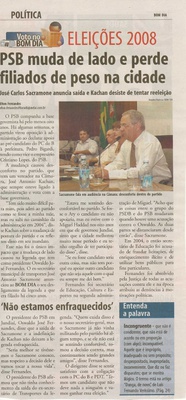 Bom Dia Jundiaí - 26/06/2008