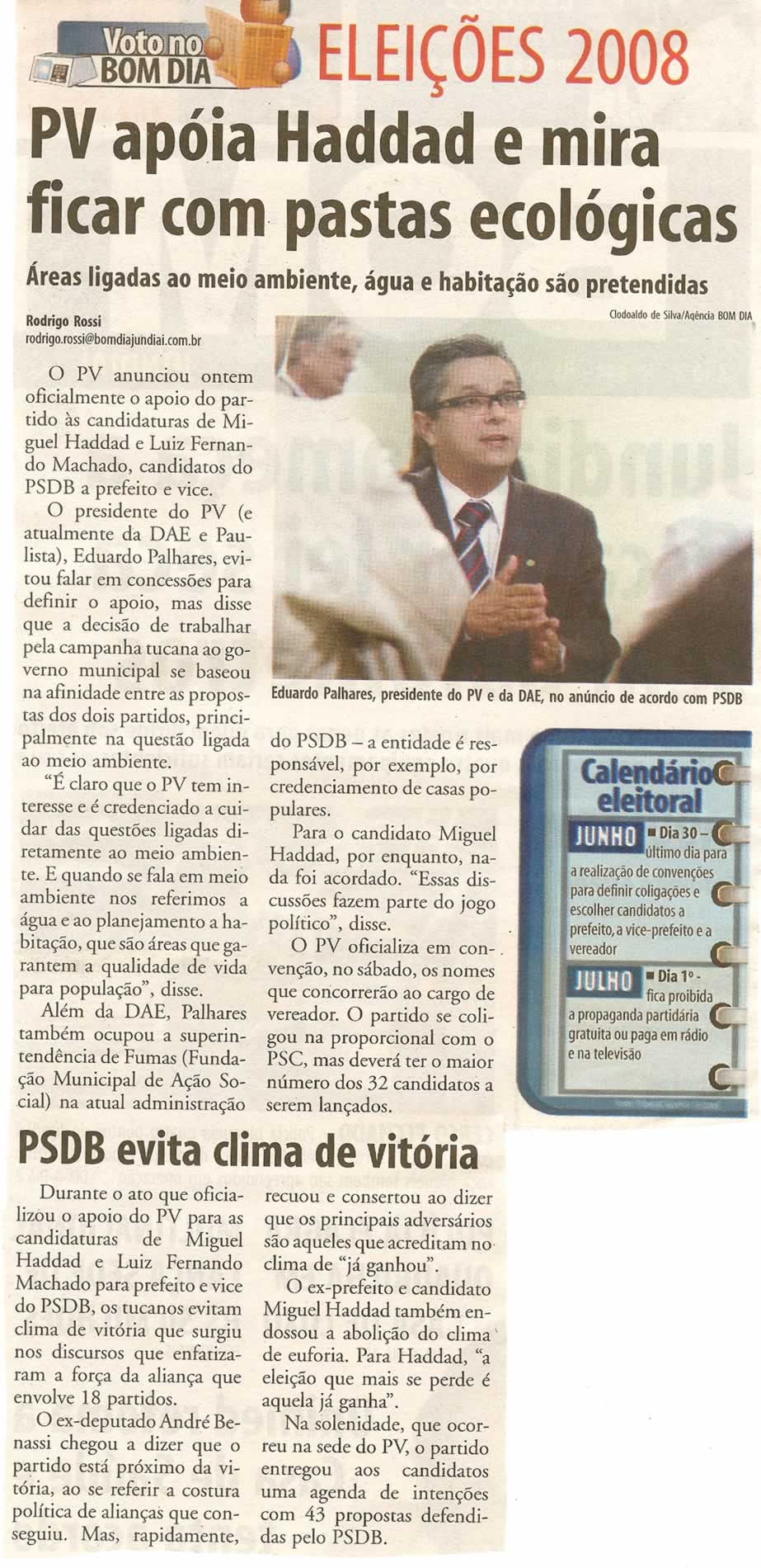 Bom Dia Jundiaí - 27/06/2008