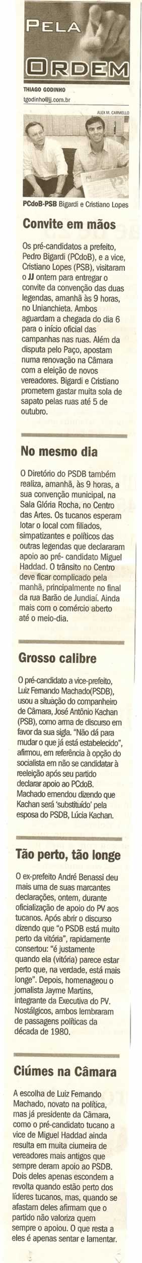 Jornal de Jundiaí - 27/06/2008