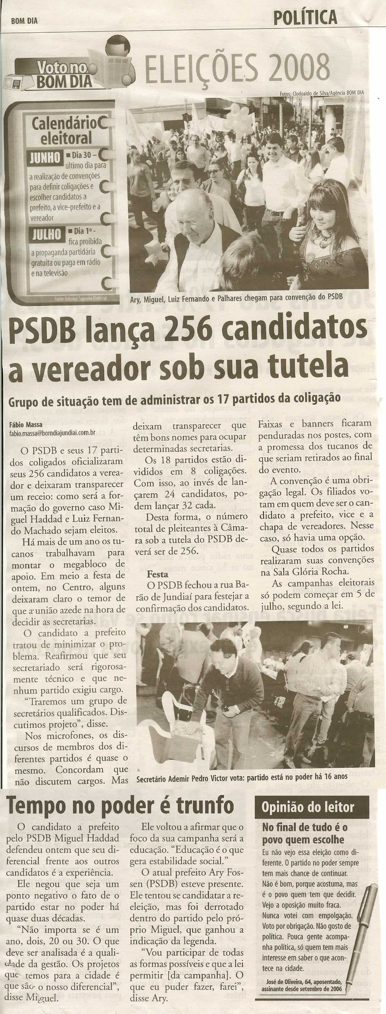 Bom Dia Jundiaí - 29/06/2008
