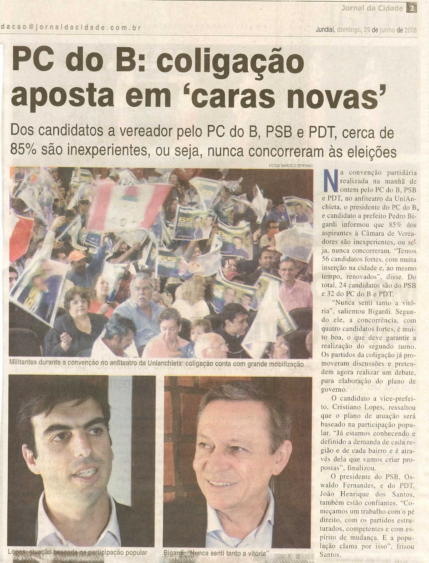 Jornal da Cidade - 29/06/2008