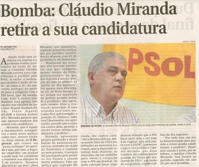 Jornal de Jundiaí - 30/06/2008