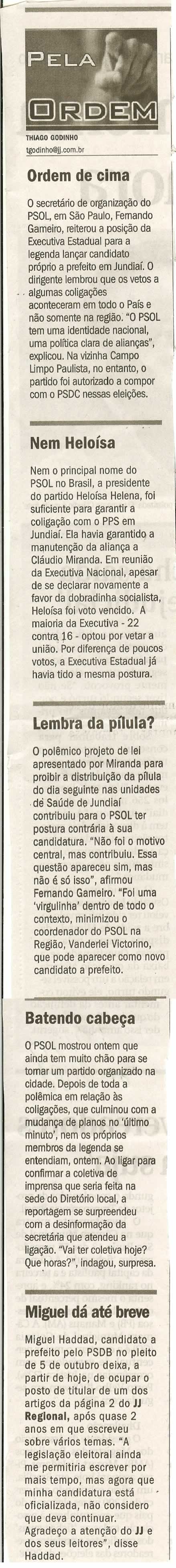Jornal de Jundiaí - 01/07/2008