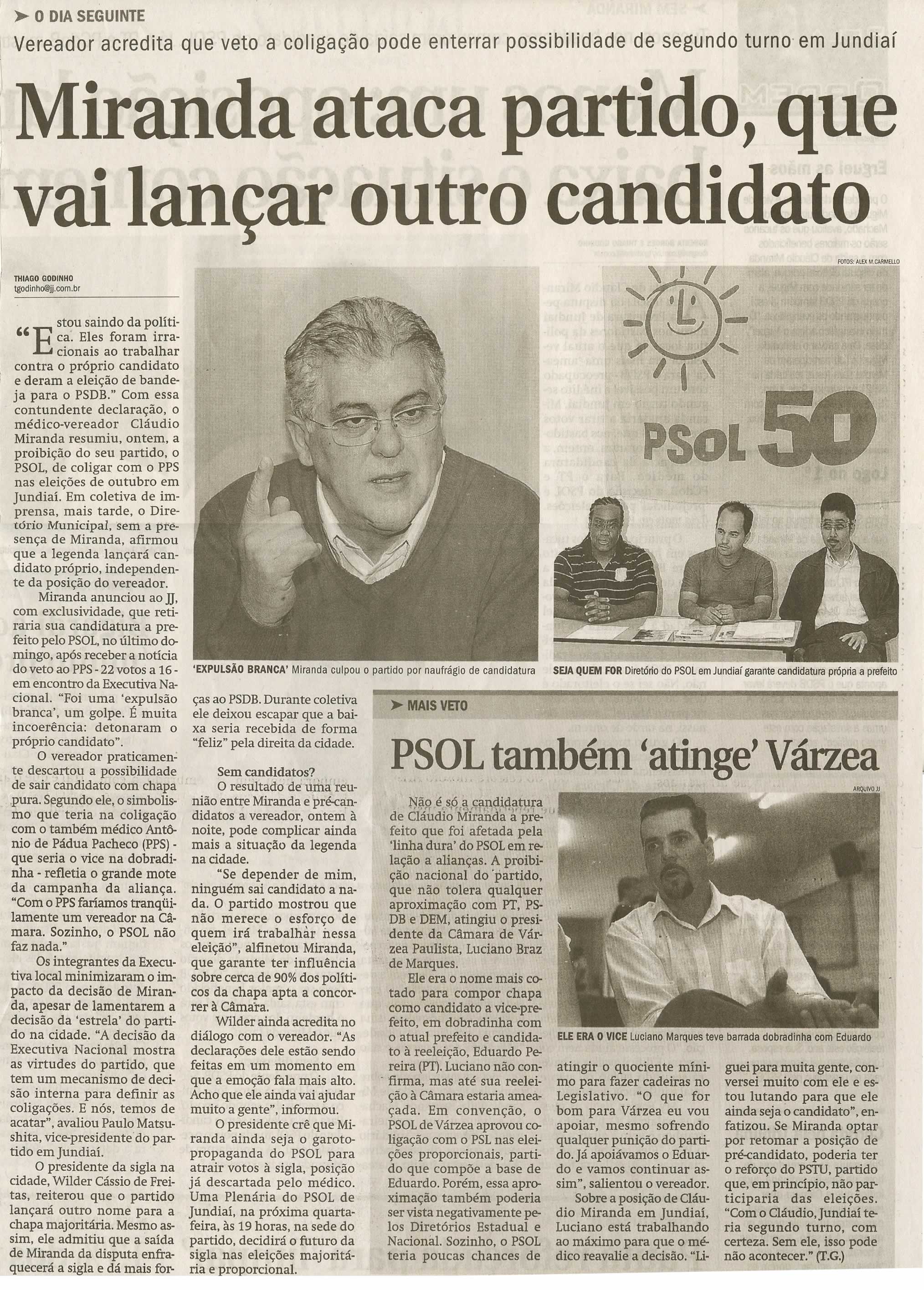 Jornal de Jundiaí - 01/07/2008