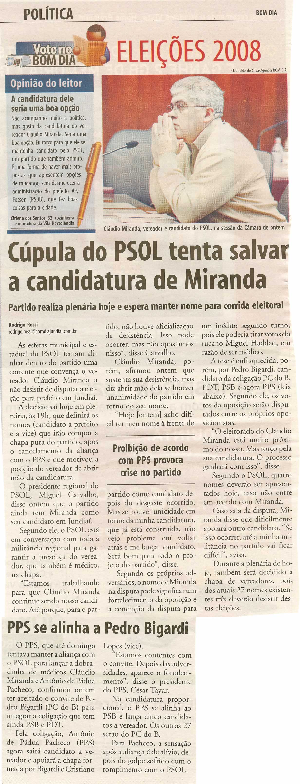 Bom Dia Jundiaí - 02/07/2008