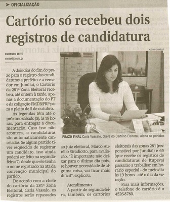 Jornal de Jundiaí - 03/07/2008