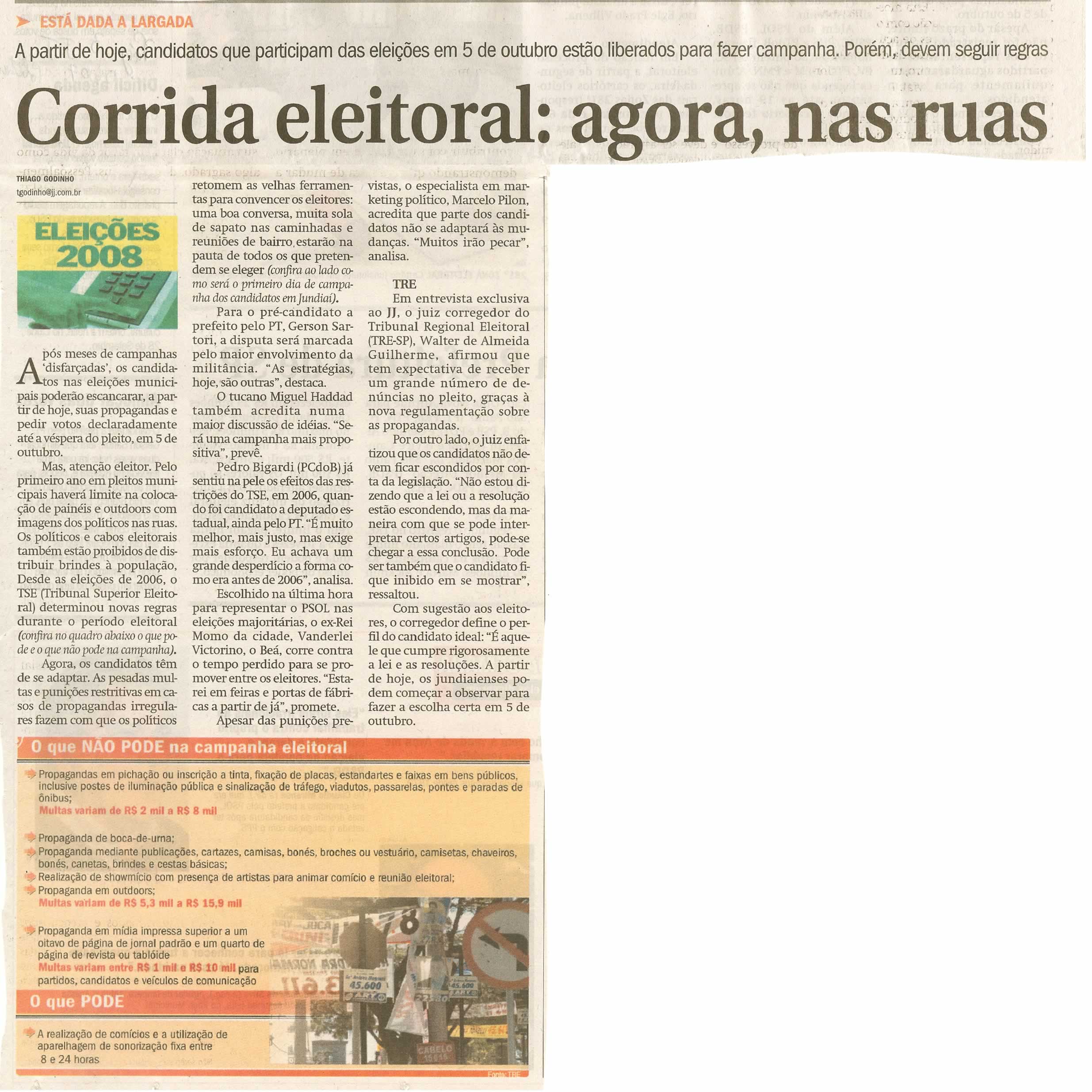 Jornal de Jundiaí - 06/07/2008