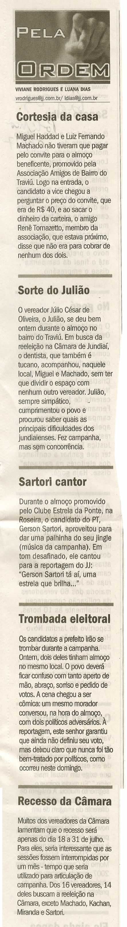 Jornal de Jundiaí - 07/07/2008