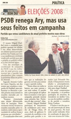 Bom Dia Jundiaí - 08/07/2008