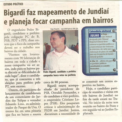 Bom Dia Jundiaí - 08/07/2008