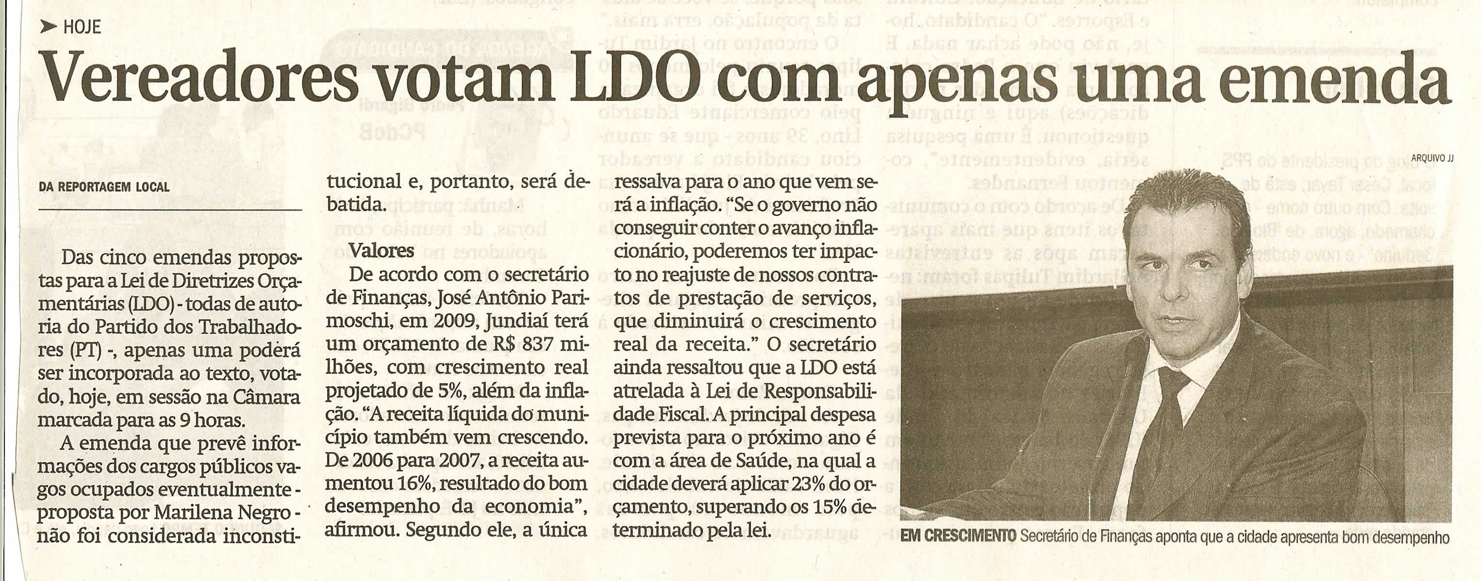 Jornal de Jundiaí - 08/07/2008
