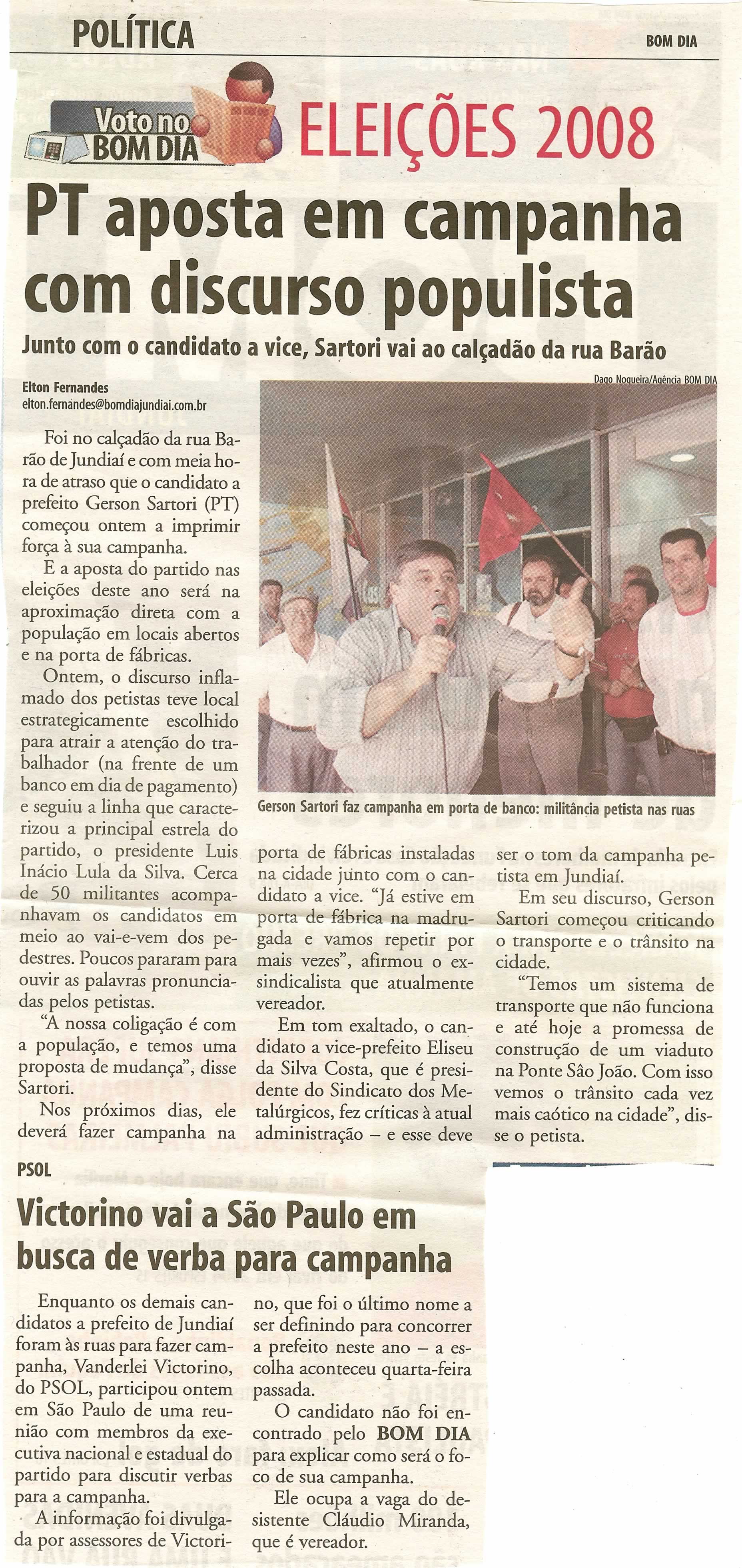 Bom Dia Jundiaí - 08/07/2008