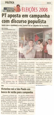 Bom Dia Jundiaí - 08/07/2008